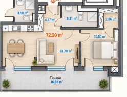 Sell One bedroom apartment - Sofia, Zona B 5