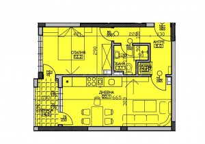 Двустаен апартамент - София, Младост 4