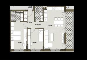 Тристаен апартамент - София, Бистрица