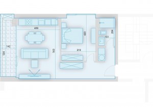 Двустаен апартамент - София, Оборище