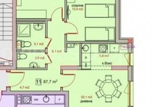 Two bedroom apartment - Sofia, Manastirski livadi - east